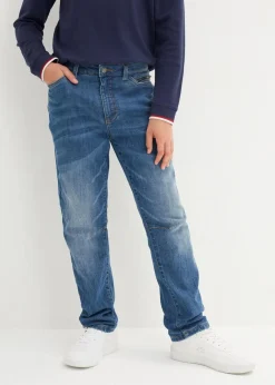 Kinder bonprix Jungen 9-16 Jahre·Bademode|Jungen 9-16 Jahre·Jacken & Outdoor|Thermo Slim-Fit-Jeans mit Flanellfutter, Tapered