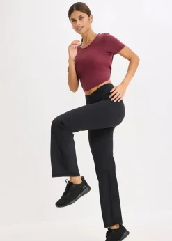 Hot Thermo Sport-Hose aus weichem Material, gerades Bein Damen Hosen|Sportbekleidung