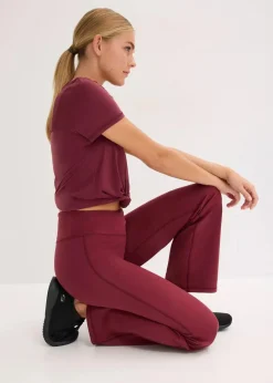 Damen bonprix Bekleidung·Sweat|Bekleidung·Kleider|Thermo Sport-Hose aus weichem Material, gerades Bein