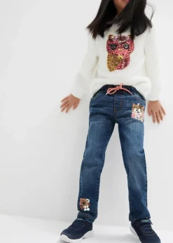 Kinder bonprix Mädchen 2-8 Jahre·Jacken & Outdoor|Mädchen 2-8 Jahre·Jeans & Hosen|Thermojeans Mid Waist