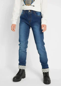 Kinder bonprix Mädchen 9-16 Jahre·Jacken & Outdoor|Mädchen 9-16 Jahre·Jeans|Thermojeans mit Flanellfutter