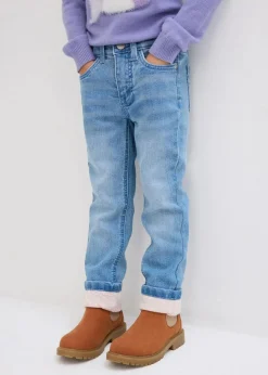 Kinder bonprix Mädchen 9-16 Jahre·Jeans|Mädchen 2-8 Jahre·Jeans & Hosen|Thermojeans mit Jerseyfutter Slim Fit