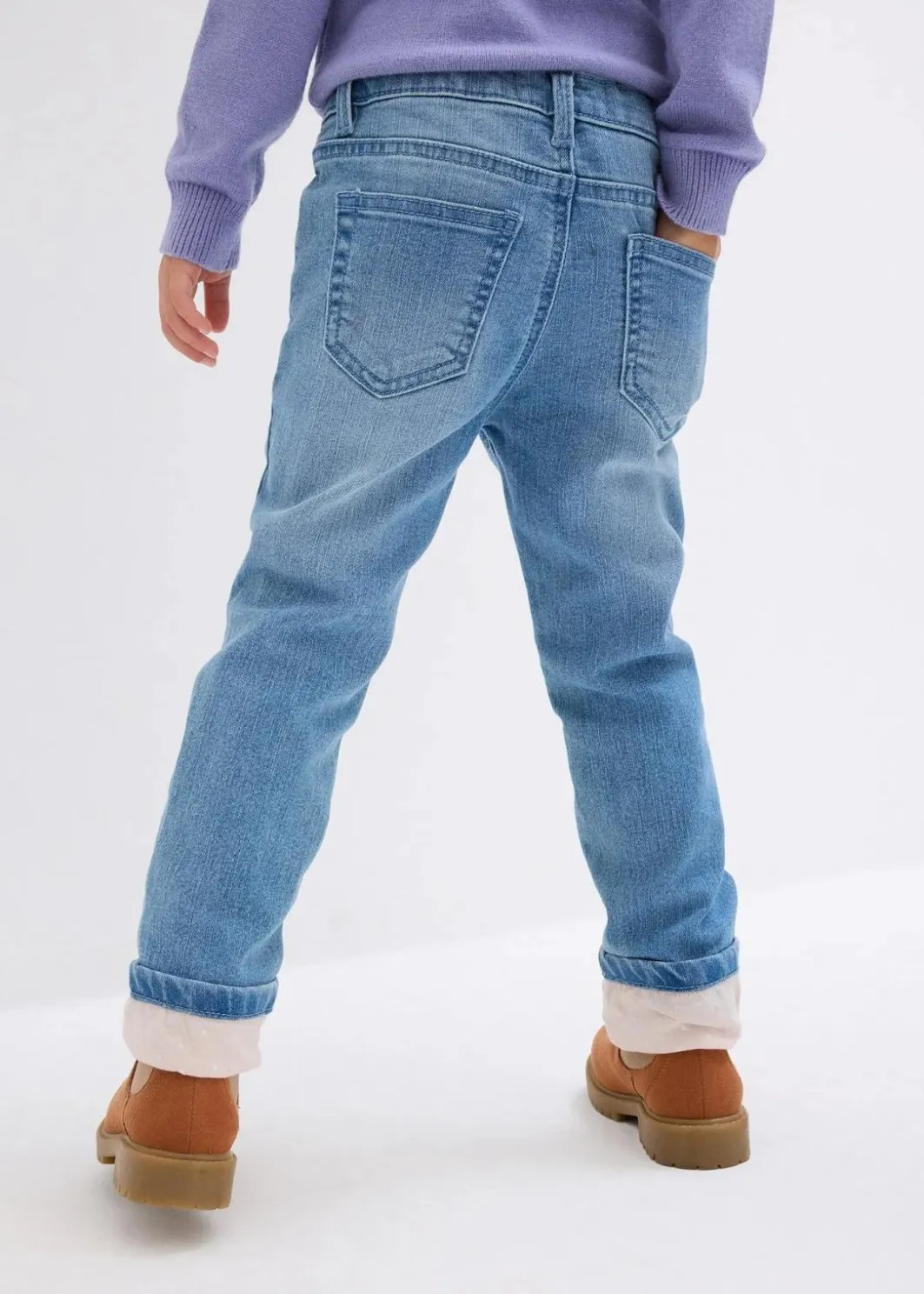Kinder bonprix Mädchen 9-16 Jahre·Jeans|Mädchen 2-8 Jahre·Jeans & Hosen|Thermojeans mit Jerseyfutter Slim Fit