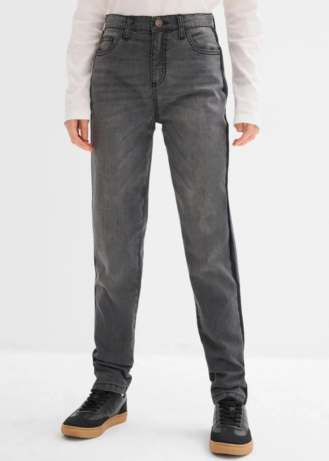 Kinder bonprix Mädchen 9-16 Jahre·Jeans|Mädchen 9-16 Jahre·Jacken & Outdoor|Thermojeans mit Jerseyfutter Mid Waist