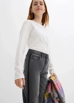 Kinder bonprix Mädchen 9-16 Jahre·Jeans|Mädchen 9-16 Jahre·Jacken & Outdoor|Thermojeans mit Jerseyfutter Mid Waist