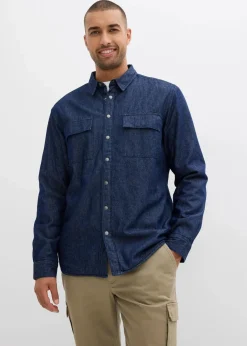 Herren bonprix Große Größen|Thermobekleidung|Thermo-Jeanshemd mit warmen Flanellfutter