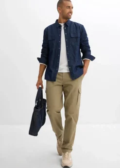 Herren bonprix Große Größen|Thermobekleidung|Thermo-Jeanshemd mit warmen Flanellfutter