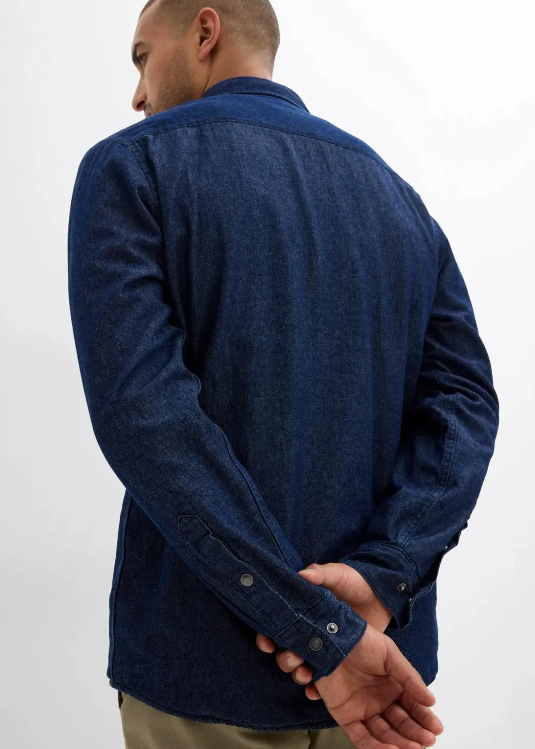 Herren bonprix Große Größen|Thermobekleidung|Thermo-Jeanshemd mit warmen Flanellfutter