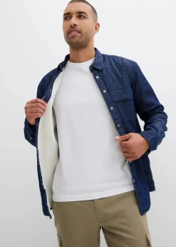 Herren bonprix Große Größen|Thermobekleidung|Thermo-Jeanshemd mit warmen Flanellfutter