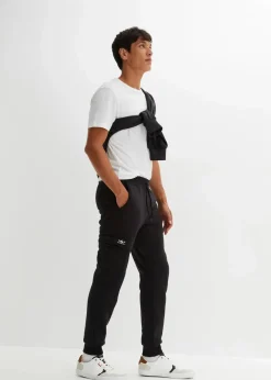 Herren bonprix Große Größen|Outdoorbekleidung|Thermo-Jogginghose mit Cargo-Taschen und Teddyfutter