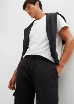 Herren bonprix Große Größen|Outdoorbekleidung|Thermo-Jogginghose mit Cargo-Taschen und Teddyfutter