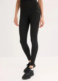 Clearance Thermo-Leggings mit reflektierenden Details und Handytasche Damen Hosen|Sportbekleidung