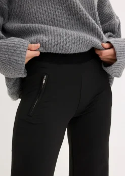 Outlet Thermo-Leggings mit Reißverschlusstaschen Damen Bekleidung·Kleider|Hosen
