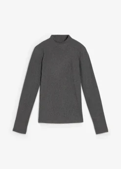Damen bonprix Shirts & Tops|Sportbekleidung|Thermoshirt mit Stehkragen