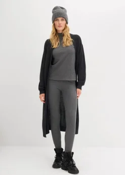 Damen bonprix Shirts & Tops|Sportbekleidung|Thermoshirt mit Stehkragen