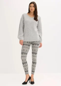 Clearance Thermo-Strumpfleggings Damen Bekleidung·Kleider|Nachhaltigere Materialien