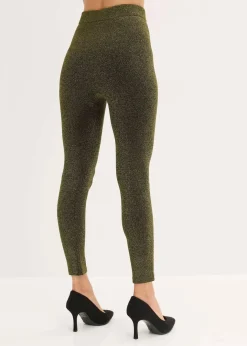 Online Thermo-Strumpfleggings aus Glitzergarn Damen Hosen|Thermounterwäsche