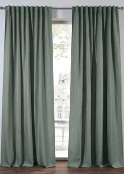 Sale Thermo-Vorhang mit weicher Fleece-Rückseite, auch in extra breit (1er Pack) Vorhänge