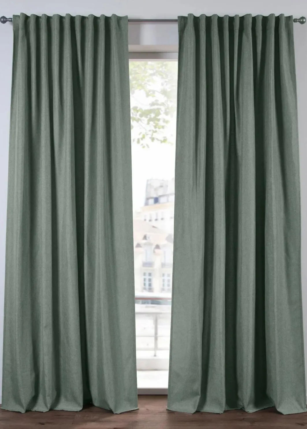 Sale Thermo-Vorhang mit weicher Fleece-Rückseite, auch in extra breit (1er Pack) Vorhänge