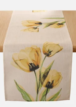 Best Tischläufer mit Tulpen Druck Geschirr & Servieren|Tischdecken