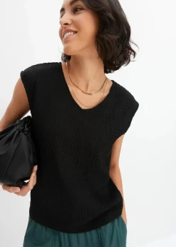 Damen bonprix Shirts & Tops|Top aus leichtem Crêpe