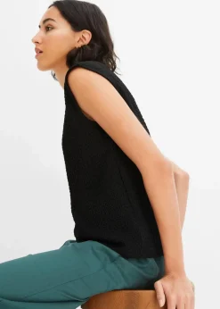 Damen bonprix Shirts & Tops|Top aus leichtem Crêpe