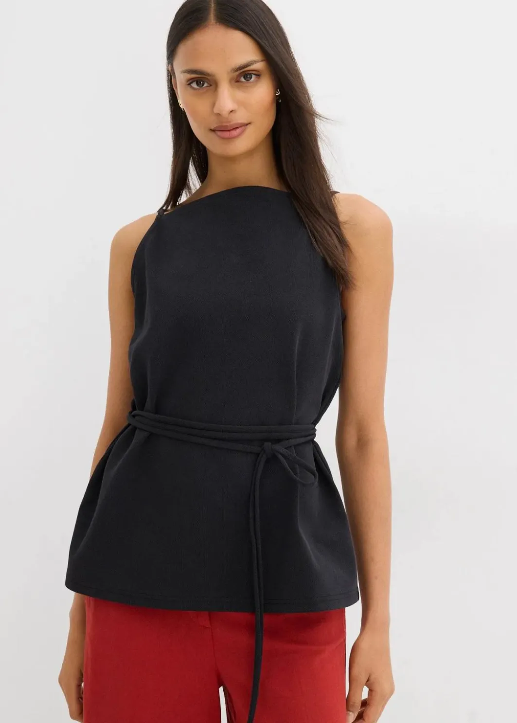 Damen bonprix Zweiteiler & Sets|Shirts & Tops|Top aus Piqué