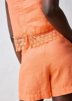 Sale Top aus reinem Leinen Damen Bekleidung·Jacken & Mäntel|Premium