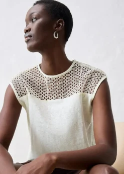 Sale Top aus reinem Leinen Damen Shirts & Tops|Premium