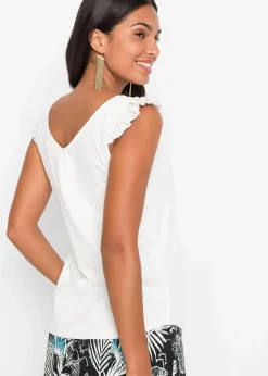 Outlet Top aus reiner Bio-Baumwolle Damen Shirts & Tops|Nachhaltigere Materialien