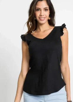 Damen bonprix Nachhaltigere Materialien|Shirts & Tops|Top aus reiner Bio-Baumwolle