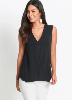Damen bonprix Nachhaltigere Materialien|Shirts & Tops|Top aus softem Viskose-Mix