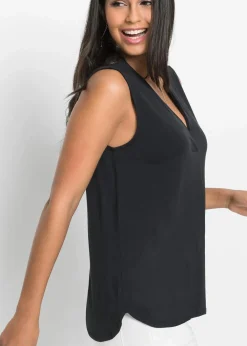 Damen bonprix Nachhaltigere Materialien|Shirts & Tops|Top aus softem Viskose-Mix