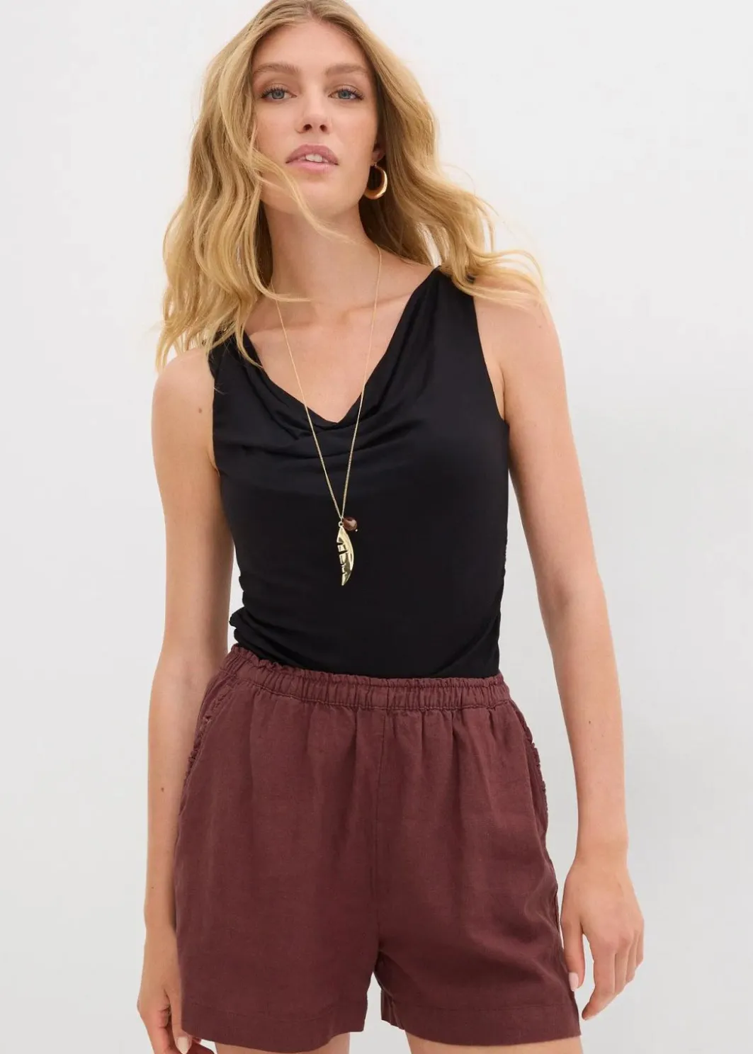 Damen bonprix Shirts & Tops|Nachhaltigere Materialien|Top aus softem Viskose-Mix