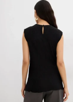 Online Top aus strukturiertem Crinkle Damen Shirts & Tops