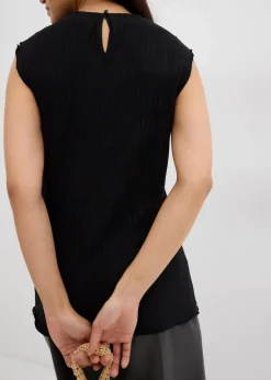 Online Top aus strukturiertem Crinkle Damen Shirts & Tops