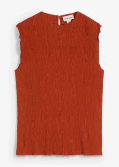 Sale Top aus strukturiertem Crinkle Damen Shirts & Tops