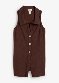 Online Top aus strukturiertem Crêpe Damen Shirts & Tops