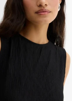 Damen bonprix Shirts & Tops|Top aus strukturiertem Crinkle