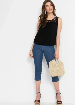Damen bonprix Shirts & Tops|Nachhaltigere Materialien|Top aus Viskose-Mix