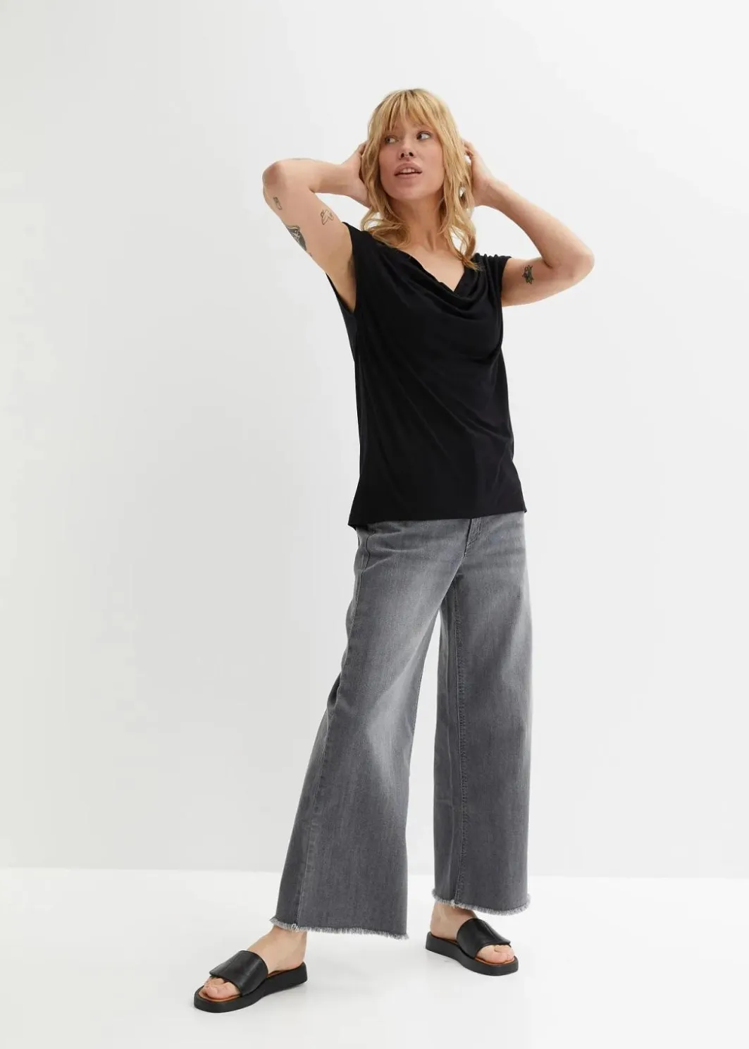 Sale Top aus Viskose-Mix Damen Nachhaltigere Materialien|Shirts & Tops