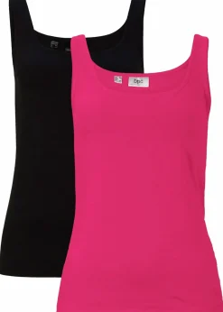 New Top (2er Pack) Damen Bekleidung·Röcke|Basics