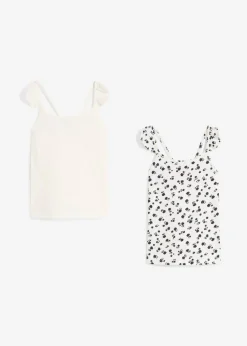 Clearance Top (2er Pack) aus reiner Bio-Baumwolle Kinder Mädchen 2-8 Jahre·Nachhaltigere Materialien|Mädchen 9-16 Jahre·Nachhaltigere Materialien