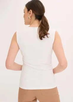 Top mit Careé Ausschnitt Damen Shirts & Tops