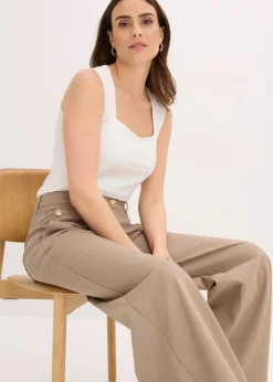 Top mit Careé Ausschnitt Damen Shirts & Tops