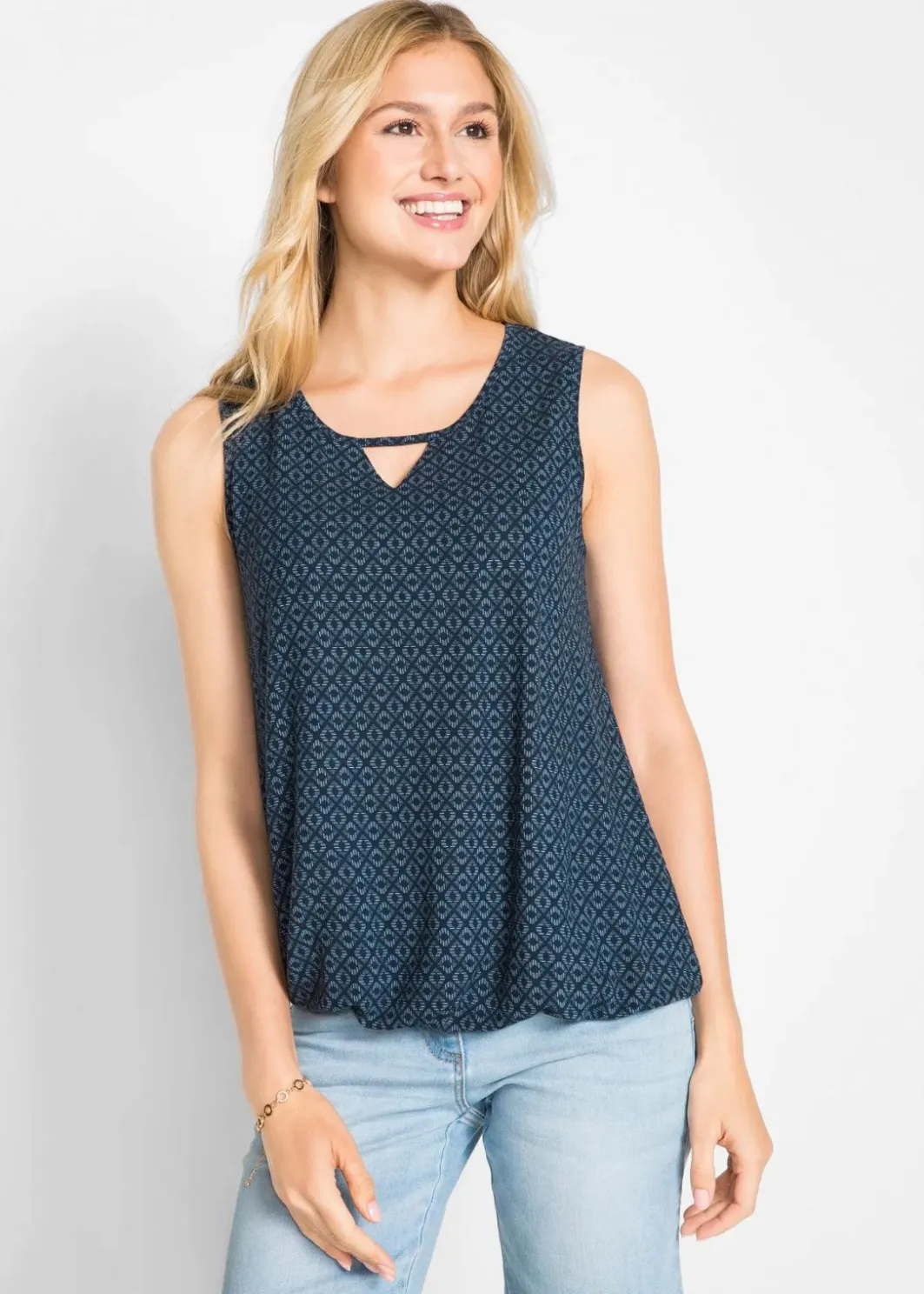 Discount Top mit Gummizug Damen Nachhaltigere Materialien|Shirts & Tops