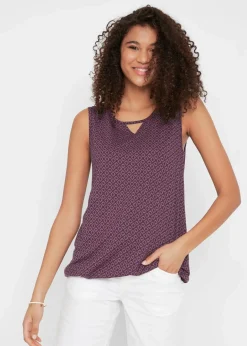 Damen bonprix Shirts & Tops|Nachhaltigere Materialien|Top mit Gummizug