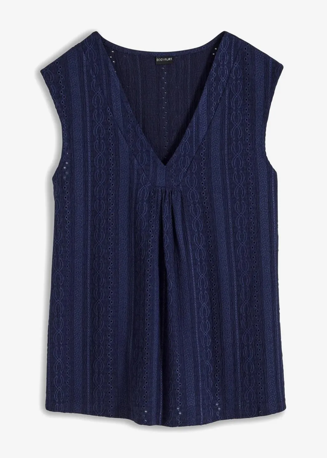 Damen bonprix Shirts & Tops|Top mit Lochstickerei