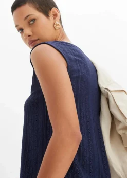Damen bonprix Shirts & Tops|Top mit Lochstickerei