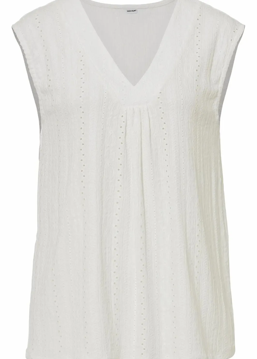 Discount Top mit Lochstickerei Damen Shirts & Tops